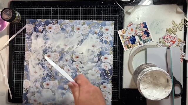 Scrapbooking process video #31 - 12x12 layout using Mintay Seaside Escape смотреть онлайн