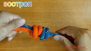 DIY. Как связать веревку. Как сделать узел петлю. Просто и быстро. #зоотроп
