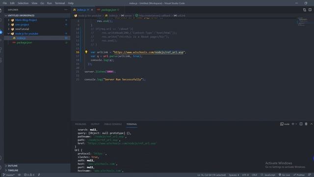 Node Js Tutorials Bangla #7 url module