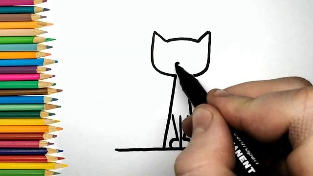КАК нарисовать КОТА и МЫШКУ / Рисунки для срисовки