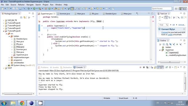 Programmieren Lernen für Anfänger - 19 - Vererbung 2: implements / Interface - Java Tutorial смотреть онлайн