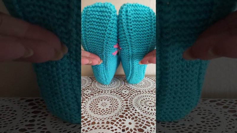 жмите на фото под видео #калиновская #crochet #gestrickenehausschuh #knitting #handmade