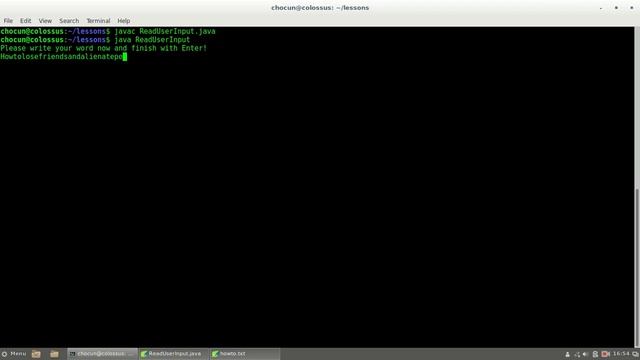Java Read User Input Basic Example смотреть онлайн