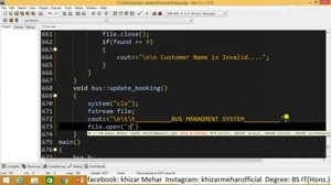 Bus Reservation System in C++ | Bus Reservation System Project in C++ Projects With Source Code Urd