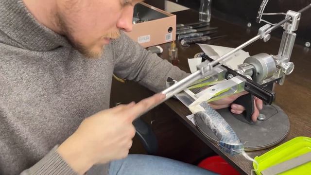 Именно так мы точим наши ножи. Подробно о заточке. смотреть онлайн