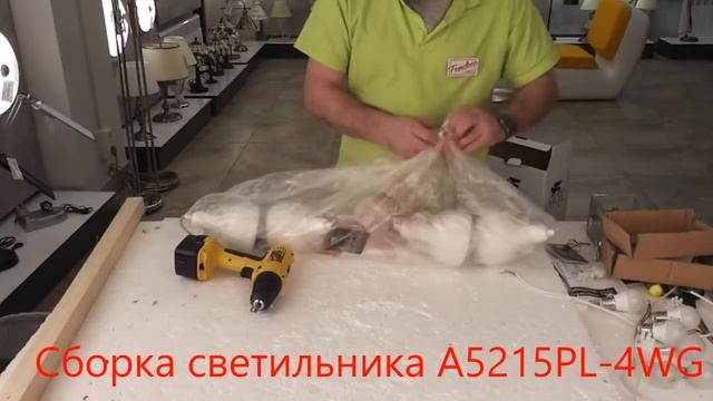 Спот ARTE Lamp A5215PL-4WG - видеообзор смотреть онлайн