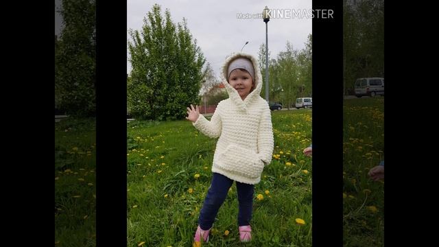 Мастер-класс толстовки из Alize Puffy Fine смотреть онлайн