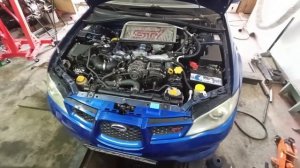 Работа двигателя EJ255 после сборки и ремонта.