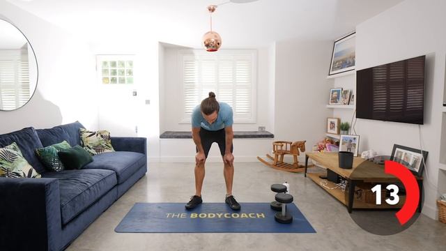 35 Minute Home Dumbbell Workout | The Body Coach TV смотреть онлайн