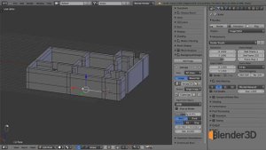 9 Создание трехмерного плана дома в Blender