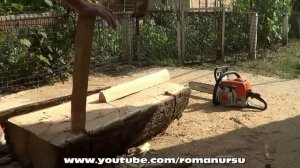 Как сделать скамейку из бревна без единого гвоздя своими руками