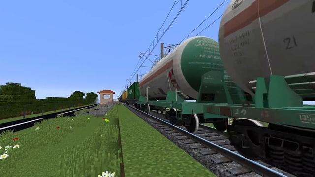 электровоз вл80с с грузовым поездом в майнкрафте смотреть онлайн