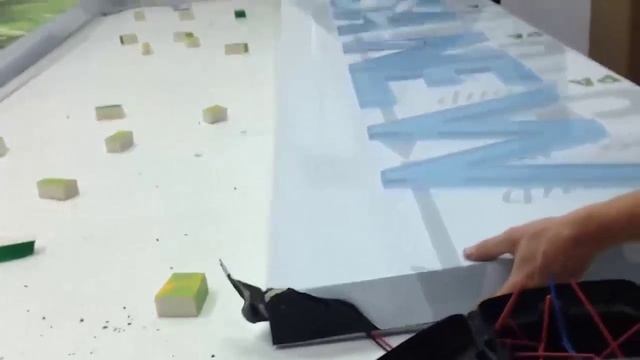 Изготовление светового короба из композита на прорез
