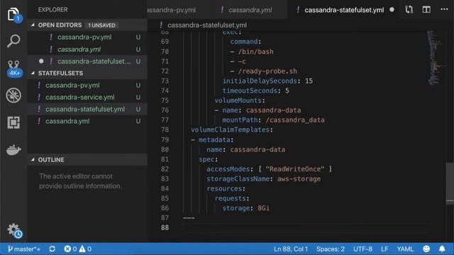 4 Deploy Cassandra In StateFul Set смотреть онлайн