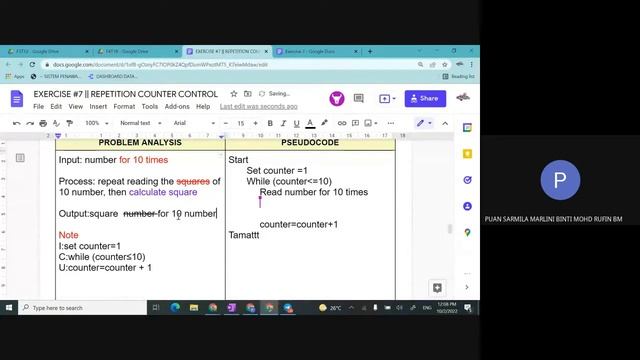 F3T12 REPETITION || COUNTER CONTROL EXERCISE 7 смотреть онлайн