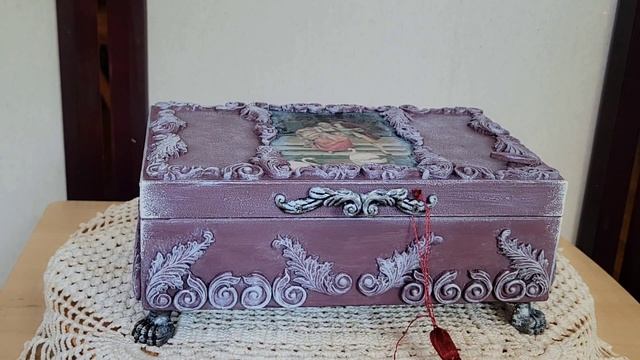 Распаковка посылки из Киева от художника-декоратора Марины Акулиничевой. Шкатулка, зеркало, картина