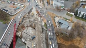 Развязка Волоколамское шоссе и МКАД (07.11.2020)