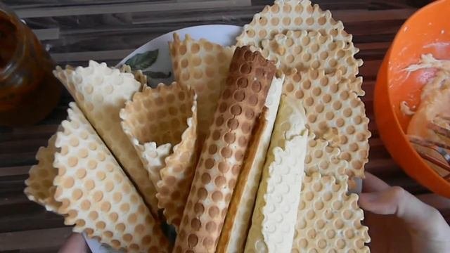 Вафельные Трубочки/ Рожки/ Вафельный десерт