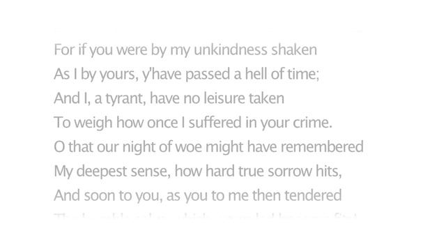 Shakespeare's Sonnet 120 – That You Were Once Unkind Befriends Me Now смотреть онлайн