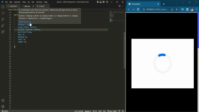 How to Add Preloader in Website Using HTML CSS and Simple JavaScript | Coder8077