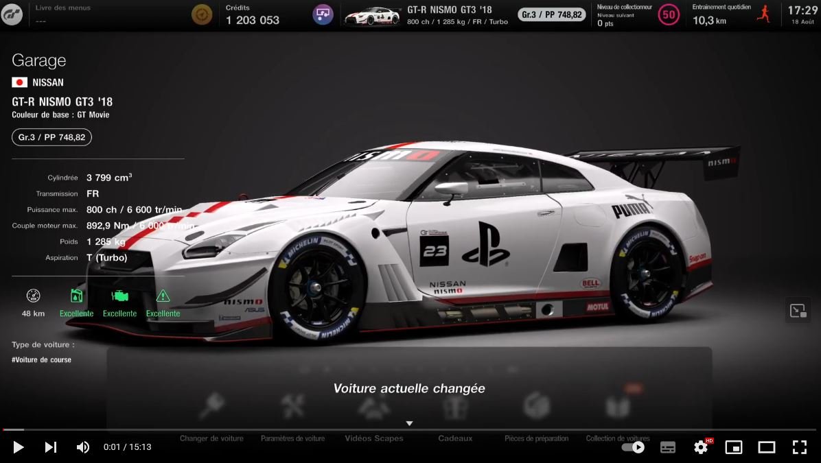 Contre la Montre • Daytona Speedway (18 août 2023) Nissan GT3 Nisimo 2018