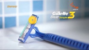 Реклама бритва Джилетт Блу Симпл 3 / Gillette Blue Simple 3 (НЛО ТВ, май 2017)