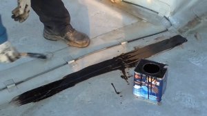 Импортозамещение. "Жидкая кровля" Быстрый и надёжный ремонт кровли, на примере обьекта ОАО "Газпром