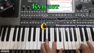 «Мясоедовская улица моя»~Урок для синтезатора~текст и аккорды Am~DEMO Korg style FREE