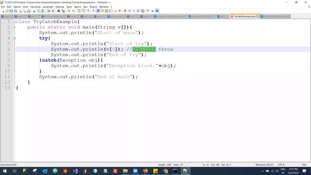 Java Exception in JVM смотреть онлайн