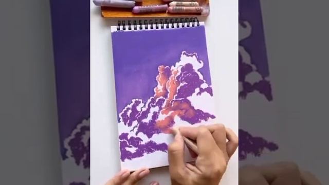 #скетч облака пастелью/как тебе? Подпишись, ставь 👍 и пиши комменты! смотреть онлайн