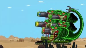 This monster is way too strong! World of tanks : Mutant Shark Boss Vs KV-44 | Cartoons about tanks