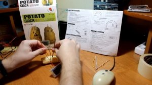 Батарейка из картошки, картофельные часы, potato clock