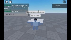 How to get a ragdoll death on roblox studio