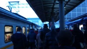 Часы-пик на транспорте - утро на Киевском вокзале