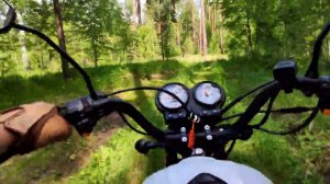 Мопед Кольт (Colt) Поездка по лесу POV
