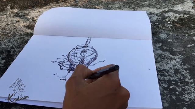 how to draw 3D watery light sketch (part 2) смотреть онлайн