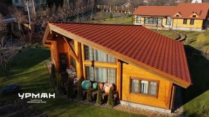 Дом из клееного бруса по проекту заказчика