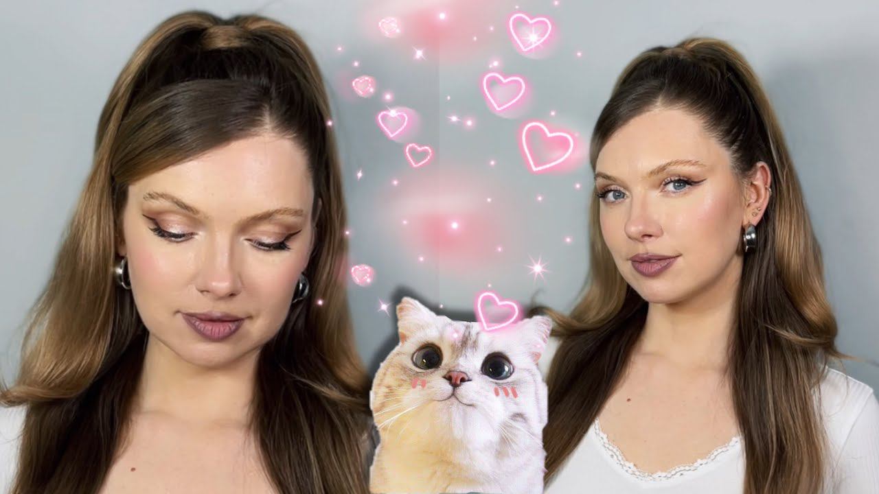 Тренд на гладкие прически. Простая прическа на каждый день! Easy sleek half up half down hairstyle ✨
