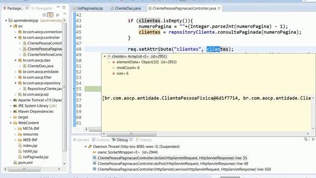 JavaServer Pages (JSP) - Video 11 paginação em JSP смотреть онлайн