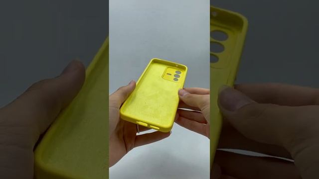 Чехол бампер Silicone Case для Vivo V23 5G (желтый)