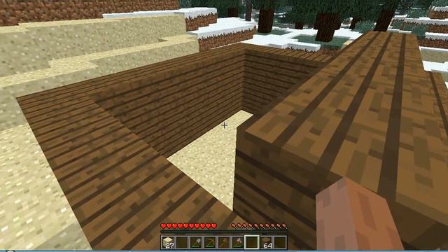 Как прожить первую ночь в Minecraft [1.6.4]. смотреть онлайн