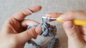 Бесшовный снуд "Звездочки"⭐⭐⭐ крючком. Как вязать узор "Звездочки" по кругу.