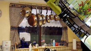 Красивые деревенские занавески на кухню