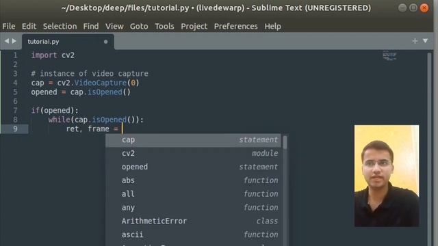 #10 OPENCV - PYTHON | Image, Video Read/Write | Webcam | Properties, codecs | Live example with COD