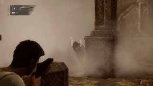 Uncharted 3 Прохождение #9 Что наверху то и внизу. Загадка с колоннами, с шестеренками, с фреской