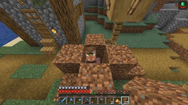 Майнкрафт 1.16 Выживание без модов! Как размножать жителей в Minecraft! #12