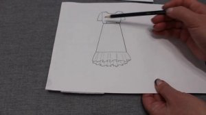 Платье отрезное под грудью, с оборкой по низу.mp4