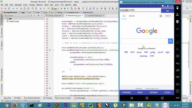 Build a Web Browser for Android : 2 hour Android Projects смотреть онлайн