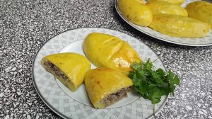 Картофельное тесто, мясная начинка: простой рецепт в духовке