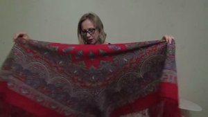 Мои  павловопосадские платки/платки после стирки